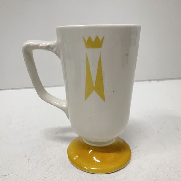 VTG Homer Laughlin Marriot Hotel Pedestal Dinner Coffee Cup Mug Crown Logo - Picture 2 of 5